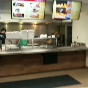 a man working in the kitchen