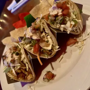 Fish Tacos and chips