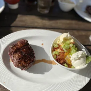 a plate of food on a table
