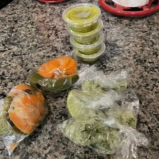 Condiments for my tacos