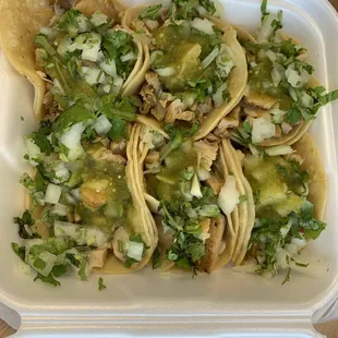 Grilled chicken tacos