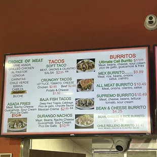 Tacos and burritos