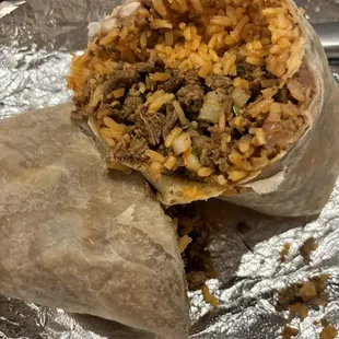 Asada burrito