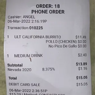 asked for pollo