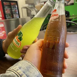 Lime JARRITOS and Apple Soda
