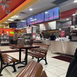 The front counter