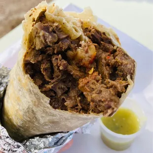 Carne Asada Burrito.