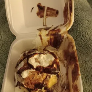 This is their deep fried ice cream!