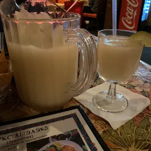 Frozen lime margarita pitcher