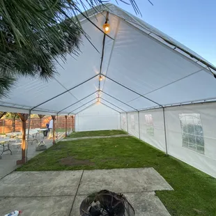 20x40 canopy w/lights and walls