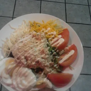 For my homie she was trying to eat right.