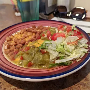 A la carte cheese enchilada