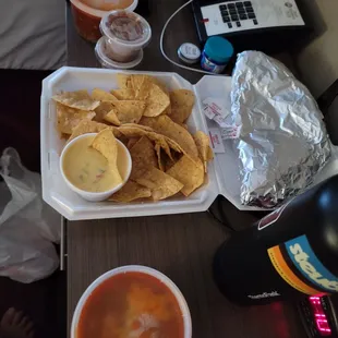 Yes, this small amount of food cost $58! Look how small the container of beans is!