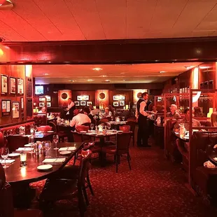 diners in a dimly lit restaurant