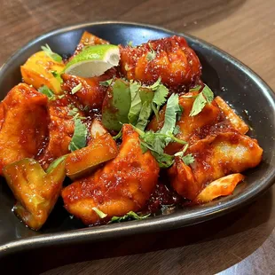 Chicken Chili Momos @ColumbusFoodDude