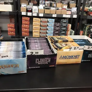 Magic cards at $2.99 per pack (08/06/17)