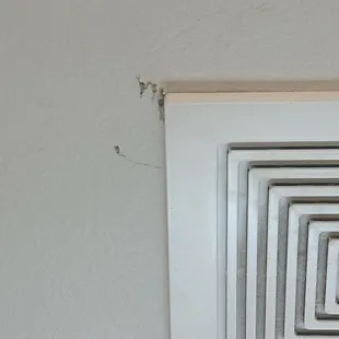 Every fucking bathroom vent.... Done half assed and didn't give a shot about my new ceiling!