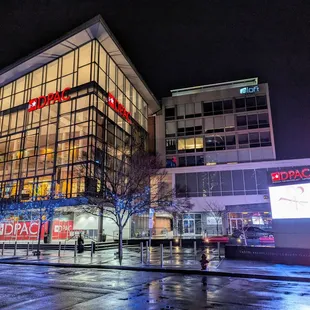 Outside on Monday night, February 12, 2024. &quot;Storefront&quot; shot.