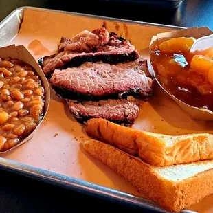 Brisket and sides