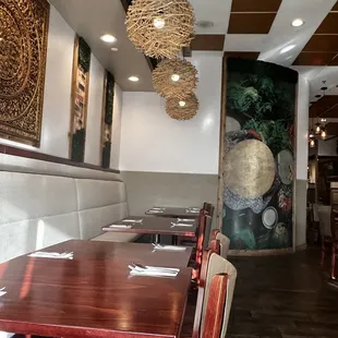 Inside a nice spot near the window