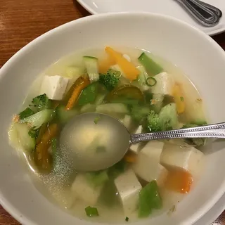 Vegetable and Tofu Clear Soup