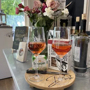 Yummy cheese and cracker selections available for purchase inside the tasting room