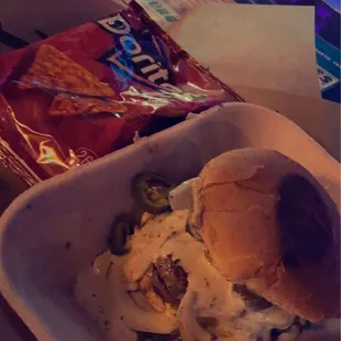 Downtown burger. Definitely not gourmet.