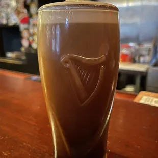 a glass of beer