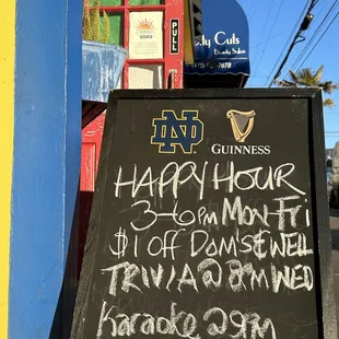 Trivia Wednesdays. Karaoke Thursdays. Happy Hour 3-6p.