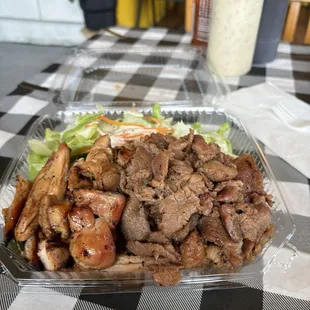 Chicken &amp; Pork Teriyaki