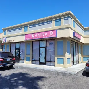 one would think it's a board up storefront looks can be deceiving