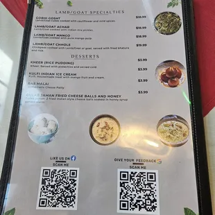 Menu as of August &apos;24