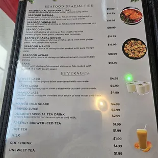 Menu as of August &apos;24