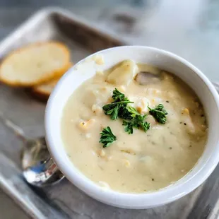 Clam Chowder (one of the best, creamy, buttery, ones I've had)