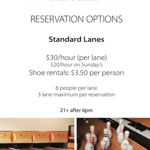 Booking options