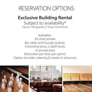 Booking options
