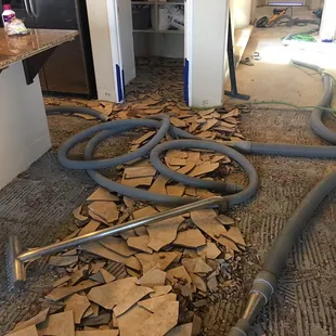 A lot of vacuums to collect the dust.