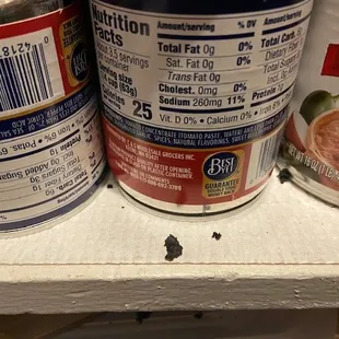 Large tar chunks in pantry #4 of 8 photos.