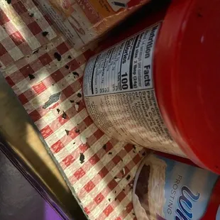 Large tar chunks in pantry #6 of 8 photos.