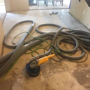 A lot of vacuums to collect the dust.