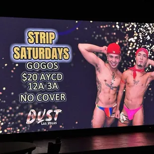 Strip Saturday GoGo shows