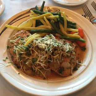 a plate of food on a table
