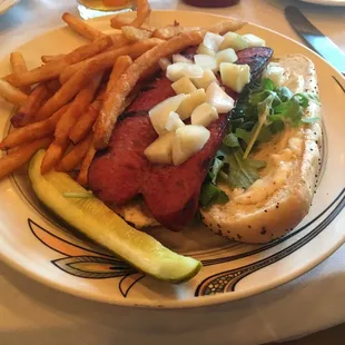 Kobe Beef Hot Dog &amp; Fries