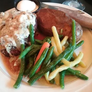 Blue cheese steak was the special of the day.