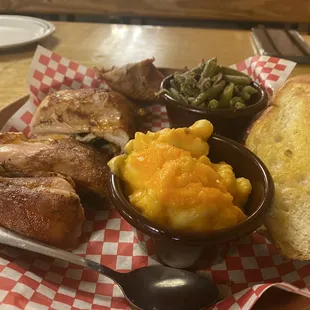 Half chicken special.