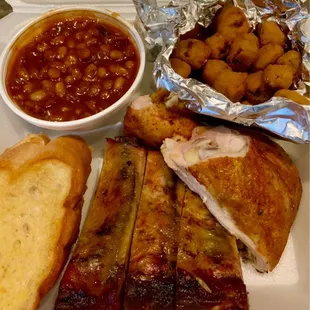 The okra and bread was amazing the rest meh at best