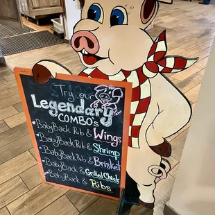 The welcome piggy tells you what's up!