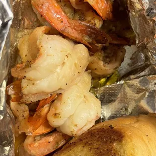 Cajun Garlic Shrimp.