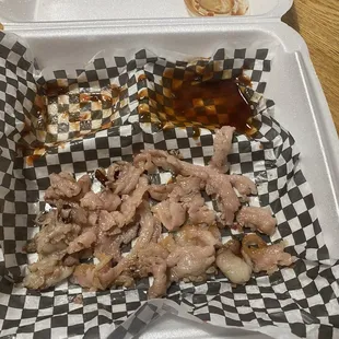 Fat from our two brisket sandwiches from tonight