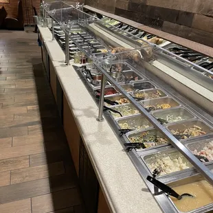 Salad Bar with lots of choices